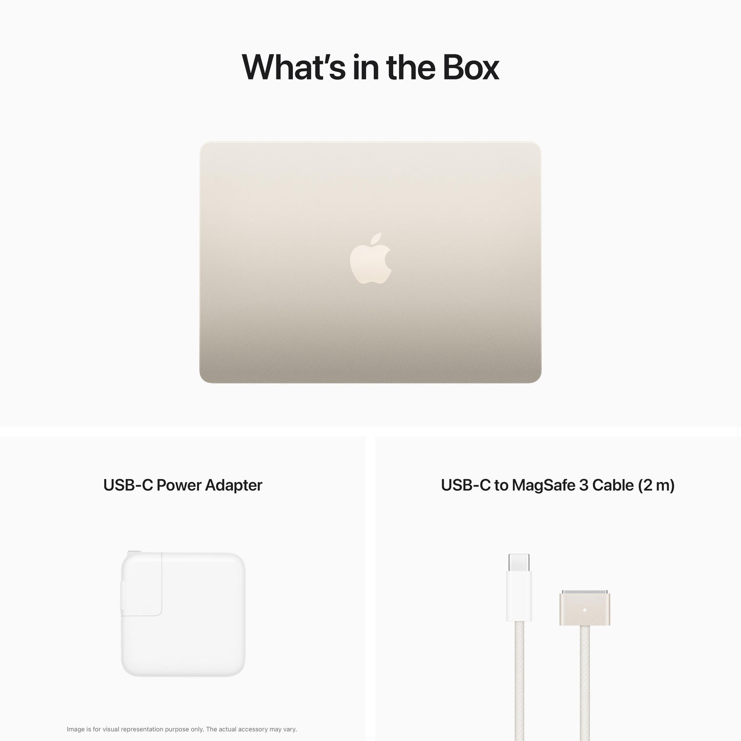 13-inch MacBook Air: Apple M2 chip with 8?core CPU and 8?core GPU, 256GB SSD - Starlight