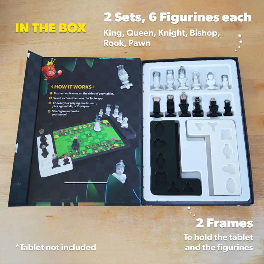 Shifu035-Tacto Chess by PlayShifu - Interactive Story-Based Chess Game Set | Real Figurines, Digital Strategy Games