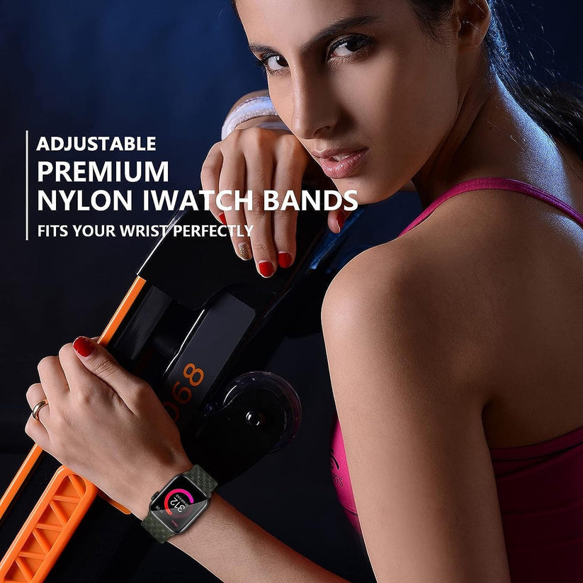 vaku-luxos®-arizona-nylon-watch-straps-self-adjusting-fit-for-45mm-44-42mm-green8905129021276
