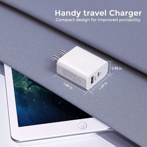 Powerup Max Charge  20W USB Type-C Ultra Smart Wall Charger  - White