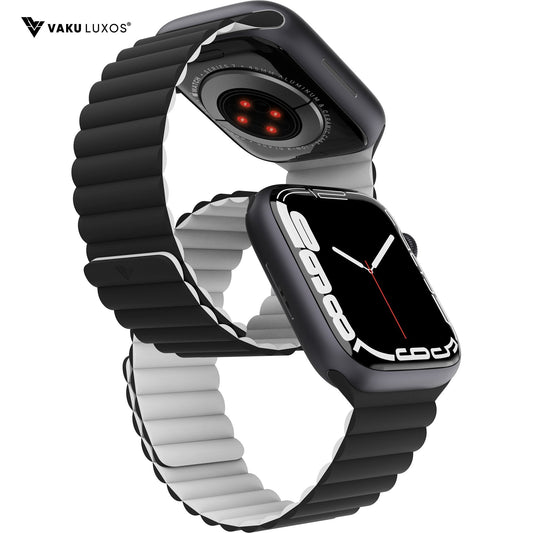 vaku-luxos®-stark-magnetic-self-adjusting-fit-silicon-watch-straps-for-41mm-38-40mm-black8905129016159